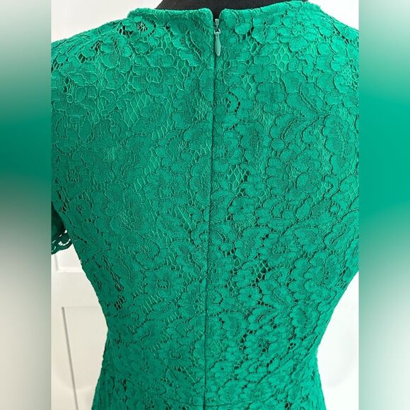 Ralph Lauren Charley Lace Green Midi Dress - SZ 2 - EUC - Picture 6 of 7